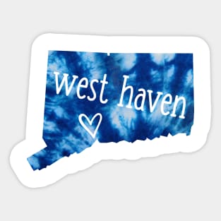 Tie Dye University of New Haven Sticker